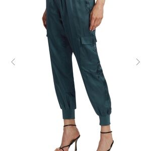 NWT Cinq a Sept Giles pant in Peacock Blue